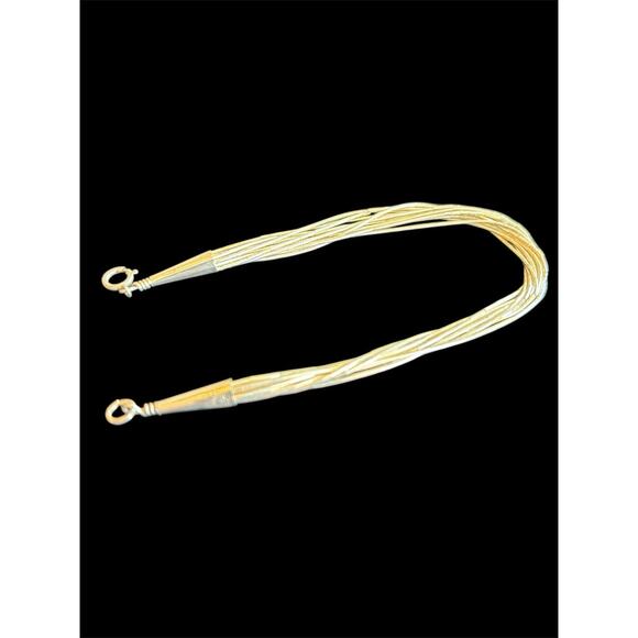 6.5” Sterling Liquid Silver 10 Strand Bracelet 925 - Picture 2 of 4